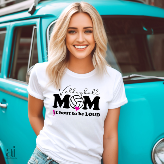 Funny Volleyball Mom PNG+SVG Sublimation and Cut Design File.